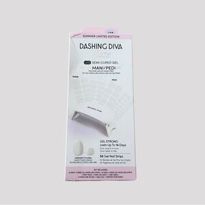 Dashing Diva Glaze LED Semi-Cured Gel Mani/Pedi Kit - White